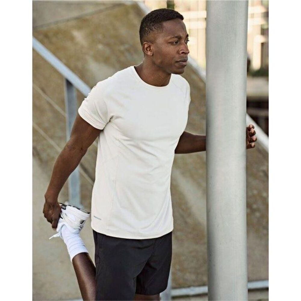 Tee Jays Mens Cool Fast Dry Casual Summer Plain Short Sleeve T-Shirt / Cement